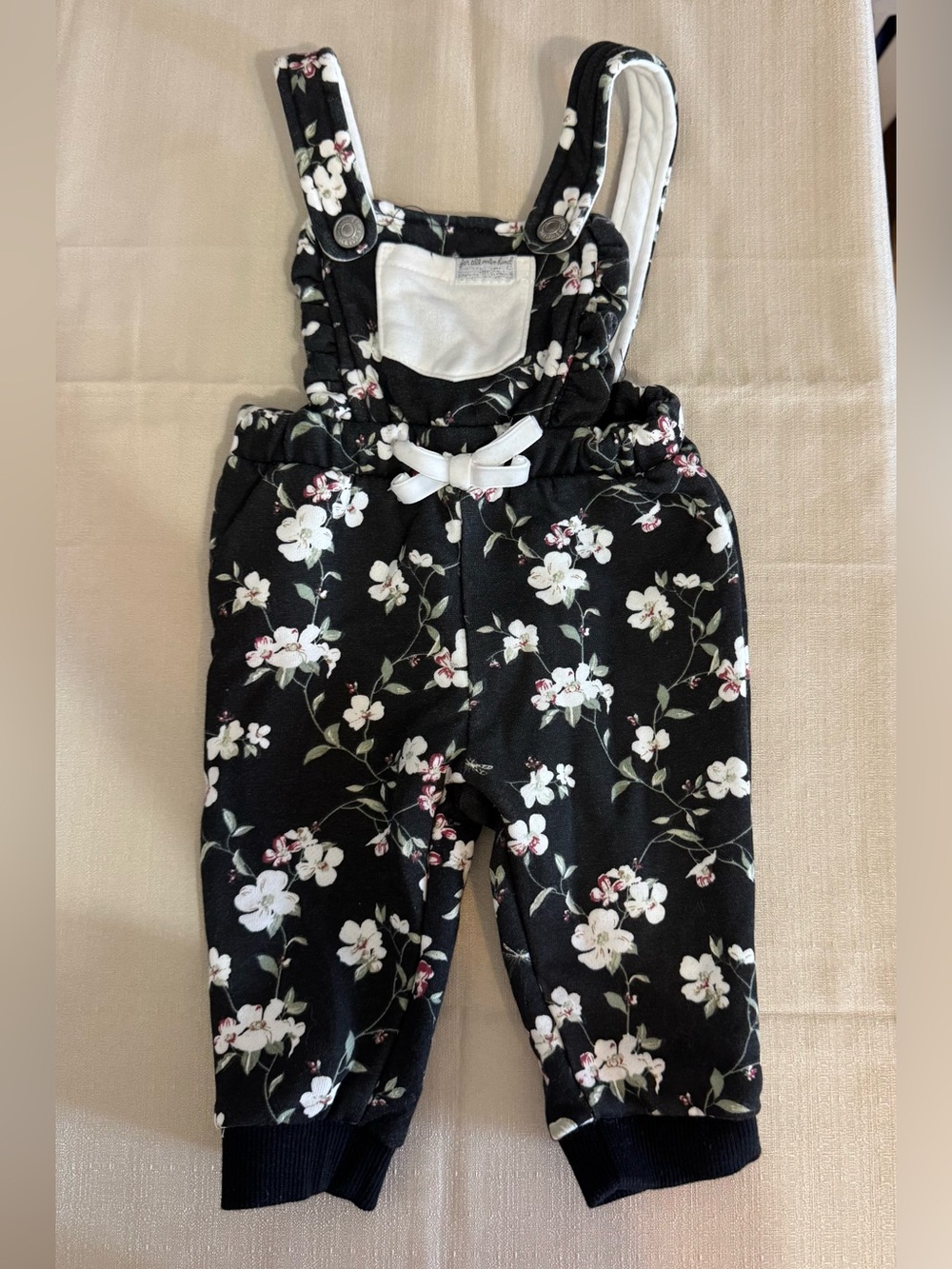 7 for all man kind floral jumpsuit 3/6 months